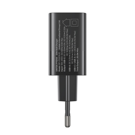 UNITEK 20W HIZLI ŞARJ ADAPTÖRÜ 1*USB-C (P1124ABK-EU)